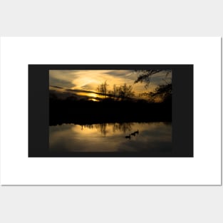 Flatford Mill Sunset Posters and Art